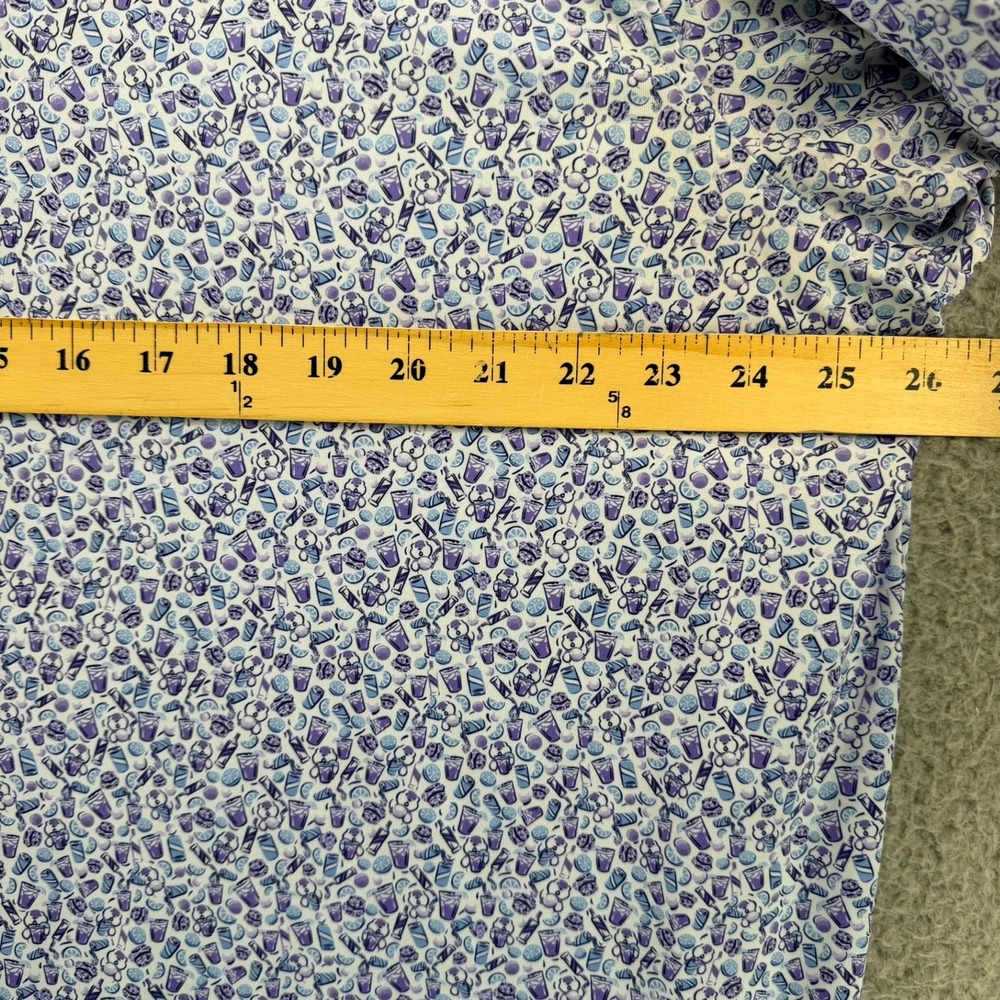 Peter Millar Summer Comfort Mens XL Purple Cocktail Bear Print Golf Polo Shirt - Picture 6 of 15